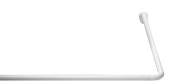 Ridder 59501-350 - Asta Angolare Universale, &Oslash; 25 Mm, In Alluminio, Colore: Bianco