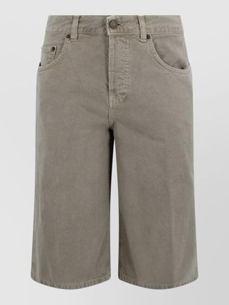 Haikure becky twill five pocket straight shorts