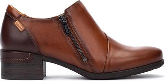 Pikolinos Bruine Damesschoen Elegant Ontwerp - Dames - Laarzen met Hak - Bruin - 36 EU - Leer - Schoenen