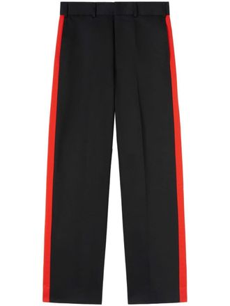 Palm Angels x Haas MoneyGram Racing stripe-detail trousers - Black