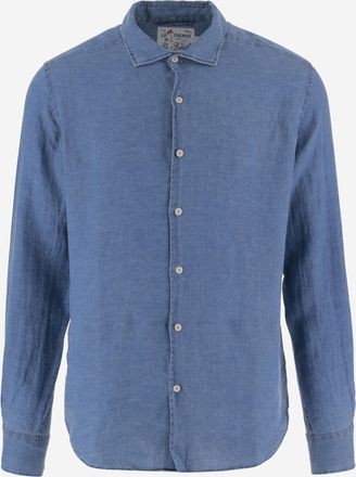 MC2 Saint Barth Mens Shirt Linen Navy