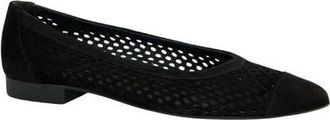 Paul Green Deanna Pointed Cap Toe Flat in Black Suede at Nordstrom, Size 9.5