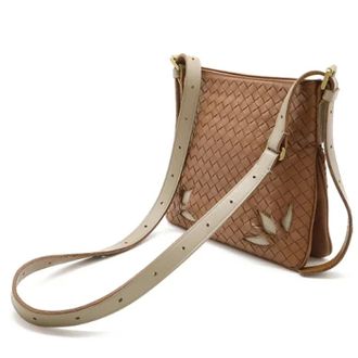 Bottega Veneta Pre-owned Cross Body Bags, female, Brown, Size: ONE SIZE Pre-owned Leather Shoulder Bag