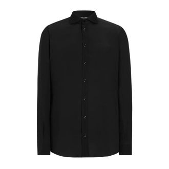 Dolce & Gabbana Heren, Overhemden, Zwart, Maat: 4XL Katoen