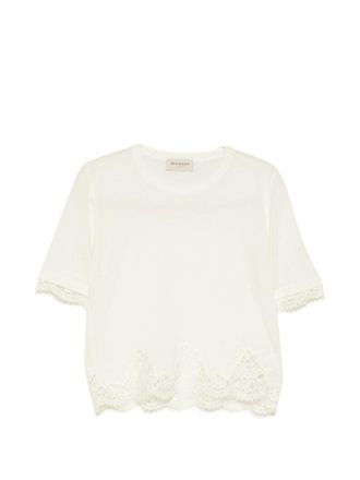 Ermanno Scervino Jersey de lana con detalle de encaje
