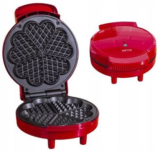 OEM Gofrera Hoffen Heart Roja De 1200 W