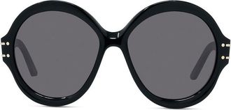 Dior DIORSIGNATURER1U10A0 Round Full Rim Sunglasses - Black