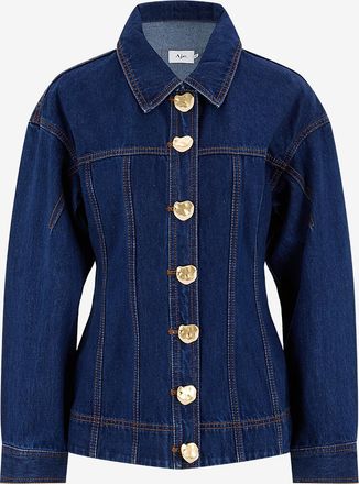 Aje Taillierte Denim-Hemdjacke Gianna