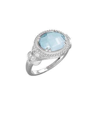 I.Reiss Company 14K 3.05 Ct. Tw. Diamond & Blue Topaz Ring