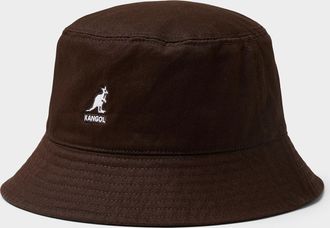 Kangol Womens Embroidered-logo colourful bucket hat