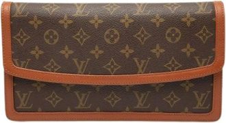 Louis Vuitton Pre-owned Clutches, female, Brown, Size: ONE SIZE Pre-owned Pochette Dame