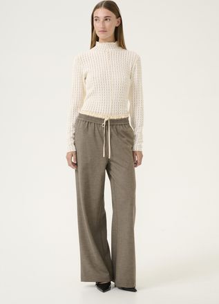 Karen by Simonsen Blouse met lange mouwen Slim fit Egret white