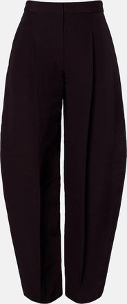 Alaia Ala&iuml;a Poplin barrel-leg pants