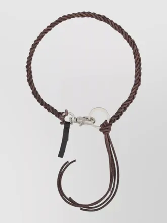 Our Legacy leather braided necklace