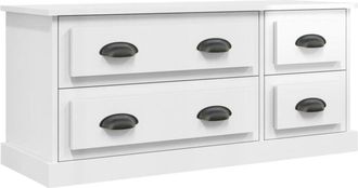vidaXL Vidaxl - tv Cabinet High Gloss White 100x35.5x45 cm Engineered Wood
