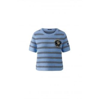 Oui T-Shirts, female, Multicolor, S, Striped Pullover