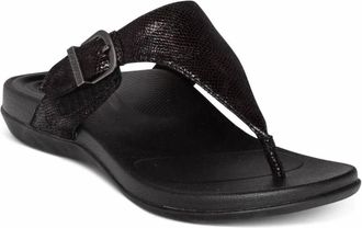 Aetrex Womens Rita Sandal In Black