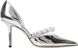 Jimmy Choo London Aurelie 85 Patent Leather Pumps, Brand Size 40 ( US Size 10 )