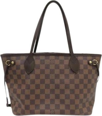 Louis Vuitton Pre-owned Damier Canvas Tote Bag - Dames - Vintage Shopper - Bruin - ONE Size - Vintage