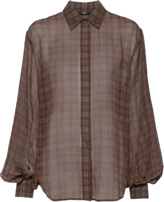7 For All Mankind Seven Shirts - Dames - Blouses - Bruin - S - Overhemden