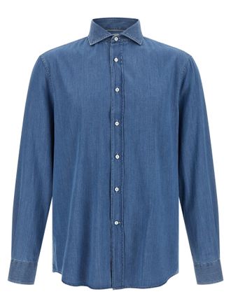 Brunello Cucinelli Mens Denim Shirt