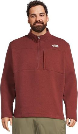 The North Face Gordon Lyons 1/4 Zip Mens Jacket Sumac Heather : 2XL, Polyester