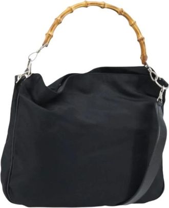 Gucci Pre-owned Handbags, female, Black, Size: ONE SIZE Pre-owned Vintage Shoulder Bag