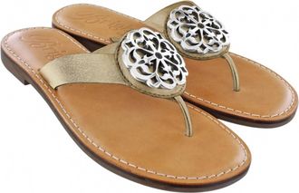 Brighton Womens Alice Sandal In Gold