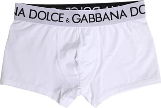 Dolce & Gabbana Witte Katoenen Boxer Brief Ondergoed - Heren - Onderbroek - Wit - S - Katoen - Ondergoed
