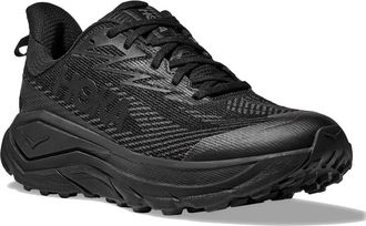 Hoka One One Challenger 8 GTX Gore-Tex Waterproof Trail Running Shoe in Black /Carbon Black at Nordstrom, Size 11.5