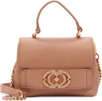 La Carrie Grace Mini Handtas met Afneembare Schouderband - Dames - Handtassen - Beige - ONE Size - Leer - Tassen