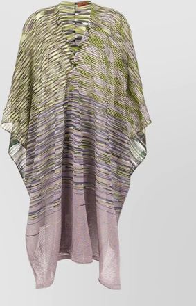 Missoni viscose blend cape loose striped draped