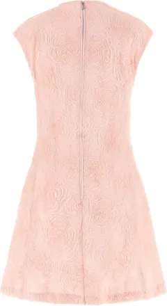 Rotate Floral Mesh Dress - pink