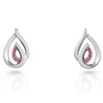 Orphelia Dazzle WoMens 925 Sterling Silver Stud Earrings - ZO-7518/R - One Size