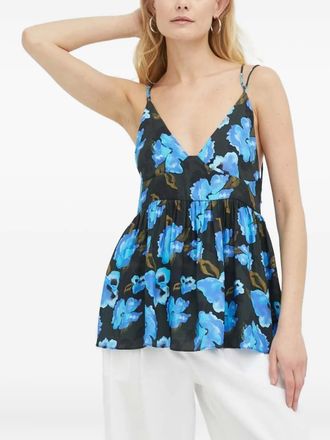 Lovechild floral-print blouse - women - Viscose - 38 - Black