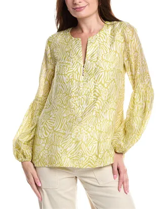 Lilly Pulitzer Laurelie Linen-Blend Top