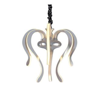 Netlighting Versailles Pendant LED Light 57W 2733lm 3000K Chrome White Acrylic in Grey