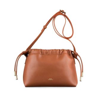 A.P.C. A.p.c. - Ninon Mini Crossbody Tas - Dames - Tassen - Bruin - Maat: ONE Size Katoen