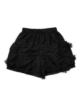 Simone Rocha Carnation cargo shorts - men - Polyester/Silk Organza/Polyamide - L - Black