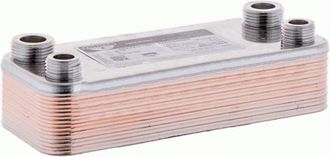 OEM Intercambiador De 16 Placas Para Ferroli Atlas D 30 Si Unit Conexiones 3/4m X 1/2m Recambio Original C&oacute;digo I39812300