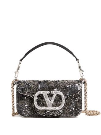 Valentino Garavani Borsa tote Locò piccola con decorazione - Nero