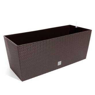 Prosperplast Jardinera Rato 30 Litros Con Riego En Color Chocolate 60 X 25 X 24 Cm