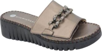 Eric Michael Womens Astoria Sandal In Pewter