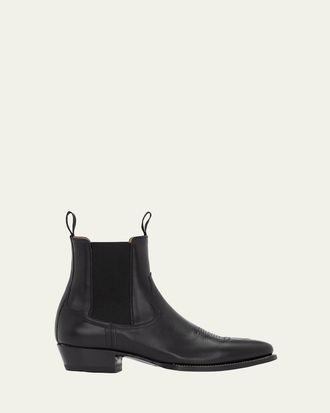 Ralph Lauren Purple Label Leather Chelsea Western Boot