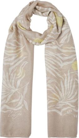 Liu Jo Stola con logo - Dames - Sjaals - Beige - ONE Size - Polyester - Accessoires