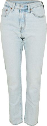 Levi's Womens Levis 501 Straight Leg Five Pocket Jeans in Stepped Away - Blue - Size 31W/32L