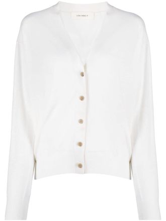 Lisa Yang Cia buttoned V-neck cardigan - White