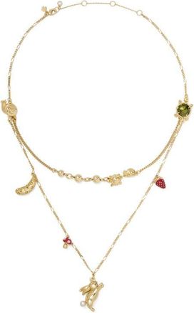 Kate Spade New York secret garden charm necklace in Gold Multi at Nordstrom