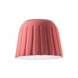 Ferroluce Madame Gres Coral Pink Large Ceiling Light