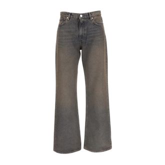Haikure Wide Jeans - Dames - Loose Fit Jeans - Blauw - W26 - Leer - Jeans